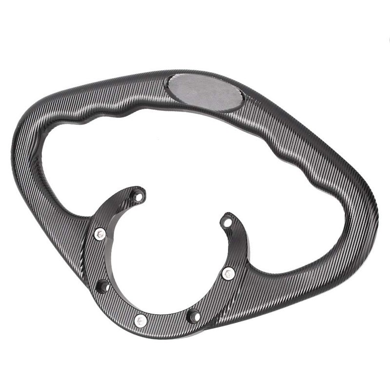 Luckmart Motorcycle Aluminium Rear Passenger Gas Tank Bar Handle Grips Bar Handlebar 7 Holes Compatible for Suzuki GSXR750 GS500E GSXR600 GSXR1100 GSXR1000 TL1000R SV650S RF600R RF900R Black - Image 5